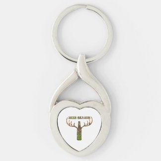 Beer Season Hunting Season Gift For Hunter Keychain