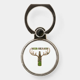 Beer Season Hunting Season Gift For Hunter Phone Ring Stand