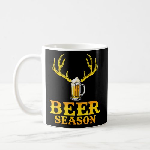 Beer Season Hunting With Beer And Deer Hunting Fun Coffee Mug