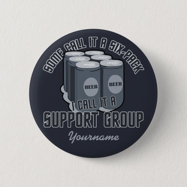 Beer Six Pack custom button (Front)