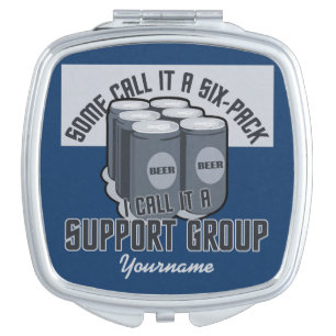 Beer Six Pack custom pocket mirror For Makeup