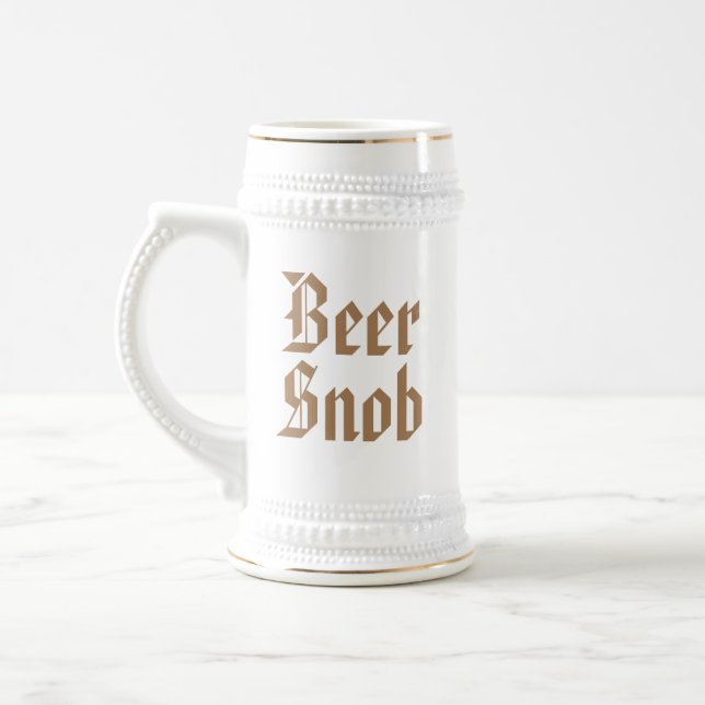 Beer Snob Beer Stein (Left)