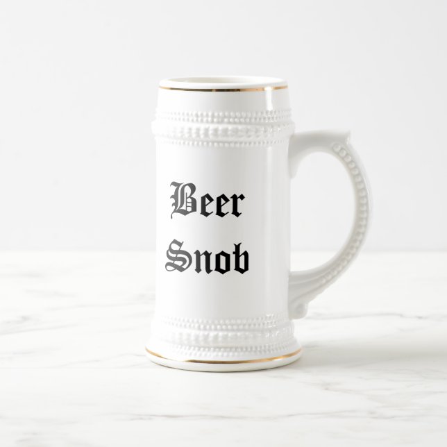 Beer Snob Beer Stein (Right)