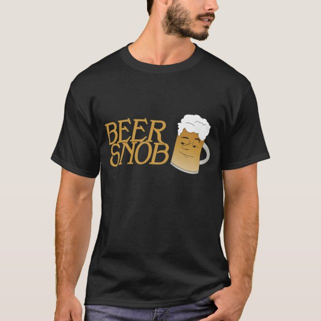 Beer Snob Black Tee (Front)