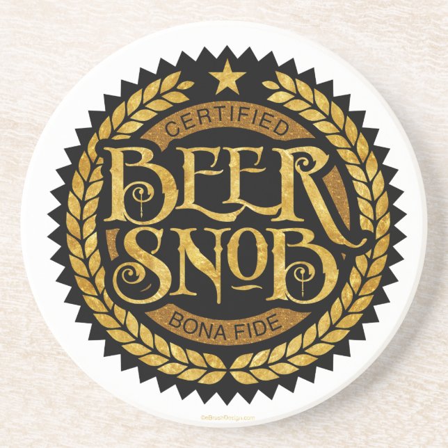 Beer Snob Coaster (Front)