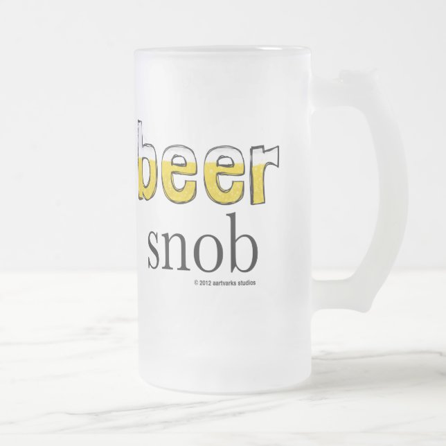 Beer Snob Frosty Mug (Right)