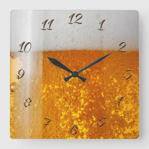 Beer Square Wall Clock