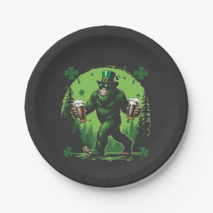 Beer St. Patrick's Day Big Food Sasquashe Funny Paper Plates