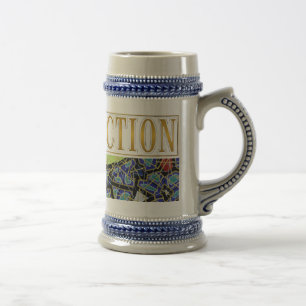 Beer Stein 22 oz – GOLD Abstract Art by GGAST