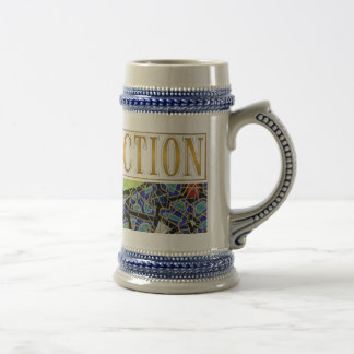 Beer Stein 22 oz – GOLD Abstract Art by GGAST