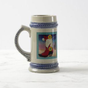 Beer, Stein - Cowboy Boot, All Dressed Up