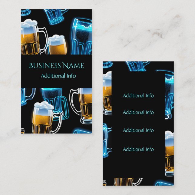 Beer Stein Motif Business Card (Front/Back)