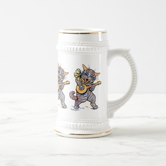 Beer Stein: Musical Cats by Louis Wain Stein (Right)