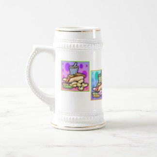 Beer, Stein - Pop Art Hot Dog with Chips and a Dri