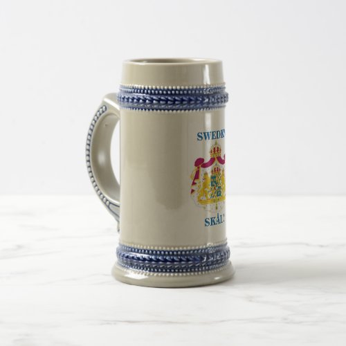 Beer Stein w Swedish Crest and SKL