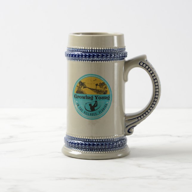 Beer Stein with Growing Young in The Villages (Right)