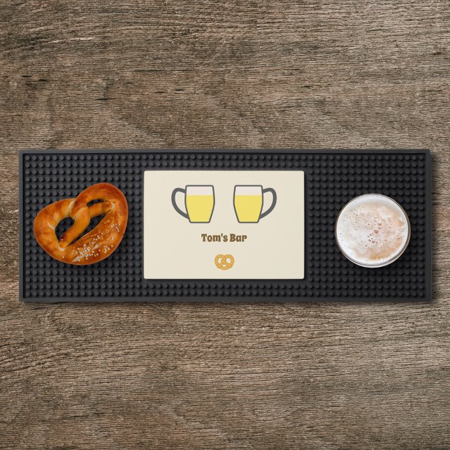 Beer Steins and Pretzel Bar Mat (Beer Steins and Pretzel Bar Mat)