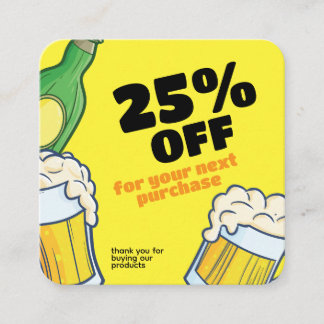 Beer store | Personalize Business Discount Card