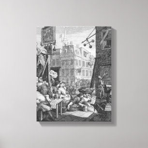 Beer Street, 1751 Canvas Print