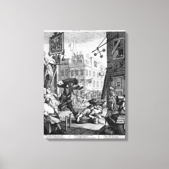 Beer Street, 1751 Canvas Print (Front)