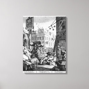 Beer Street, 1751 Canvas Print
