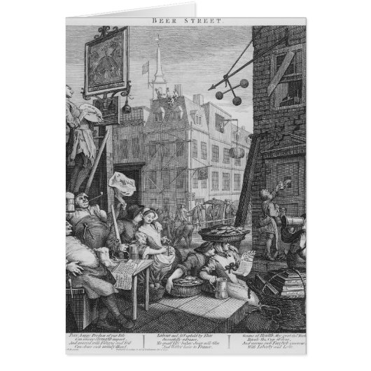 Beer Street, 1751 Cards (Front)