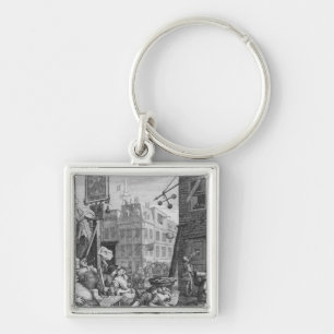 Beer Street, 1751 Keychain