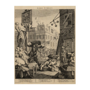 Beer Street, 1751 Wood Wall Decor