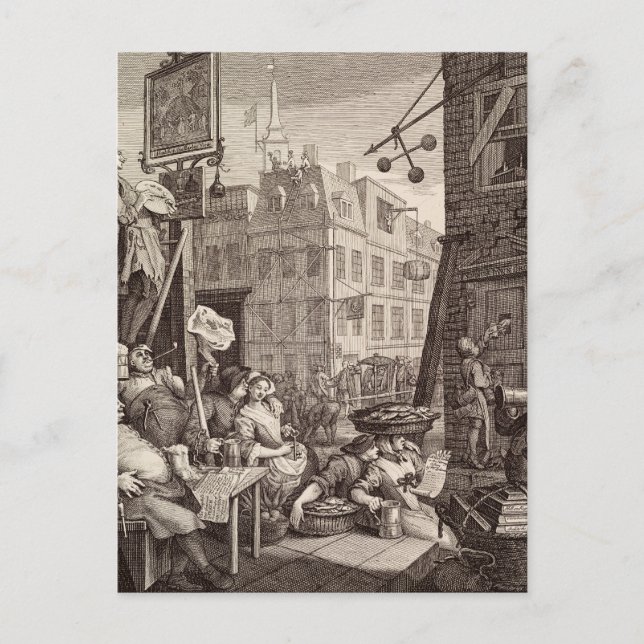 Beer Street by  William Hogarth Postcard (Front)