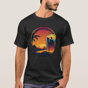 Beer Synthwave 80s Retrowave Aesthetic T-Shirt