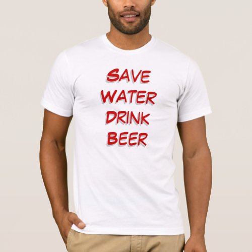 Beer T_Shirts _ Red Grey Comic Font Script