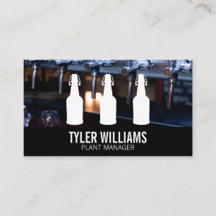Beer Taps Bottles Business Card