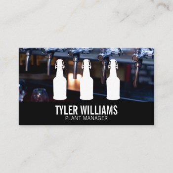 Beer Taps | Bottles Business Card by lovely_businesscards at Zazzle