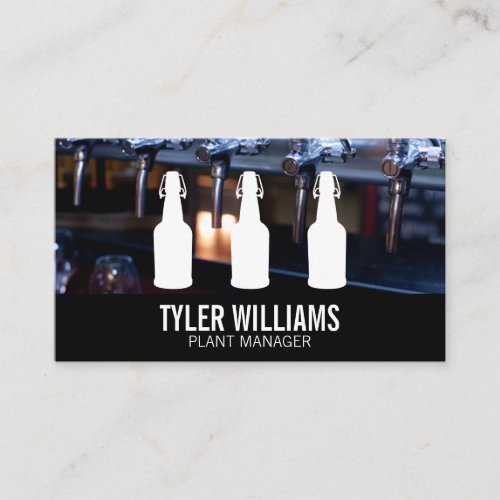 Beer Taps  Bottles Business Card