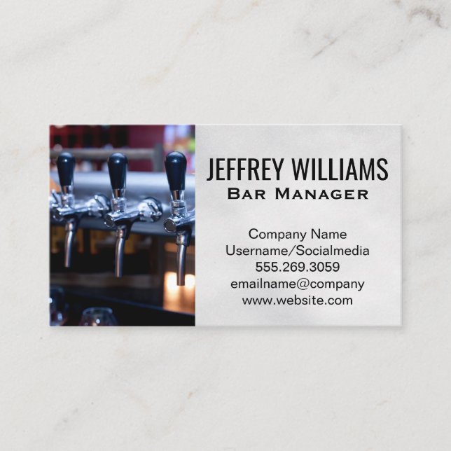 Beer Taps Business Card (Front)
