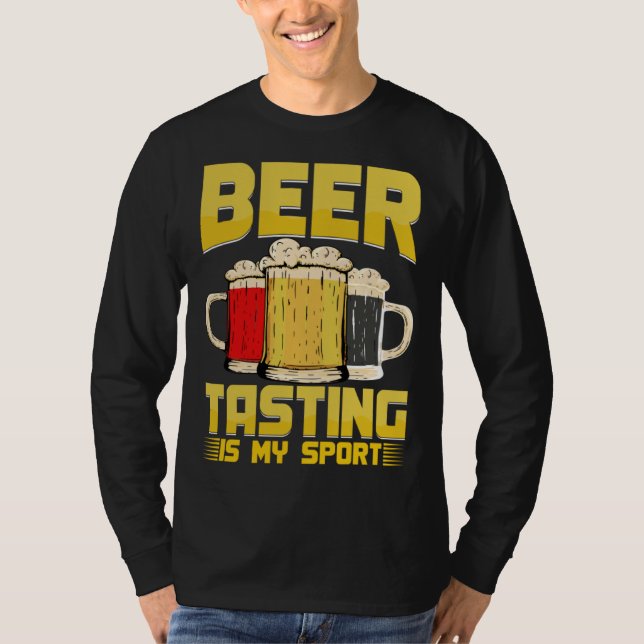 Beer Taster Beergetarioan  Enthusiast Crafter Pub T-Shirt (Front)