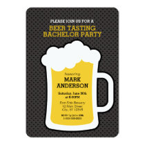 Beer Tasting Bachelor Party Invitation