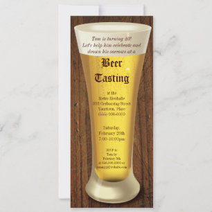 Beer Tasting Birthday Party Invitation