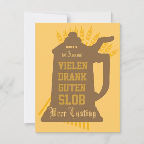 Beer Tasting Invitation