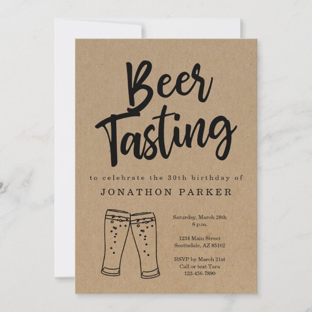 Beer Tasting Invitation (Front)