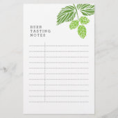 Beer Tasting Notes, party, hops (Front)