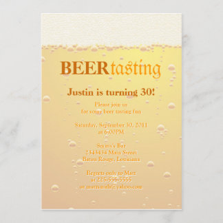 Beer Tasting Party Invitation