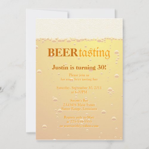 Beer Tasting Party Announcement