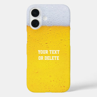 Beer Texture Background iPhone 16 Case