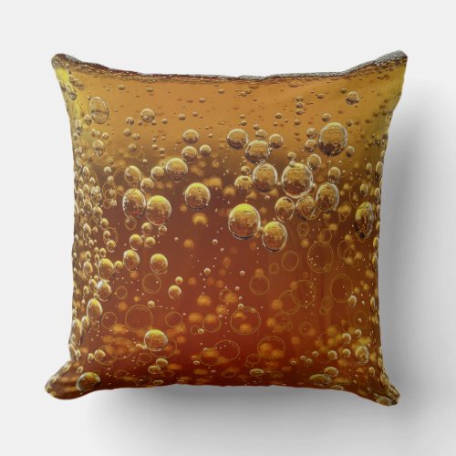 Beer Textures Crafted Comfort Throw Pillow