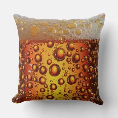 Beer Textures Crafted Comfort Throw Pillow