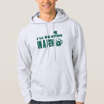 Beer Theme Fun St. Patrick's Day Hoodie by artofmairin at Zazzle
