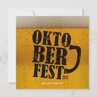 Beer Themed Oktoberfest 2012 Invites