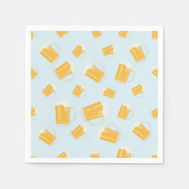 Beer Themed Paper Napkins Zazzle