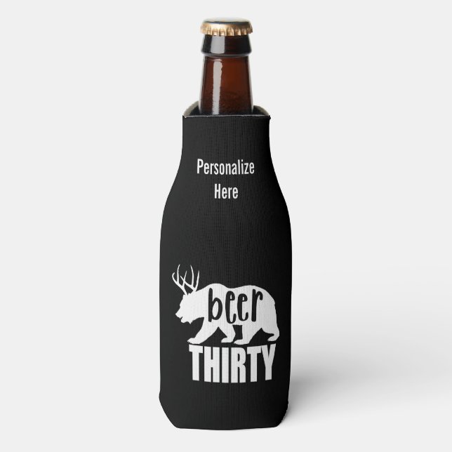 Beer Thirty Bottle Koozie | Block Letter (Bottle Front)